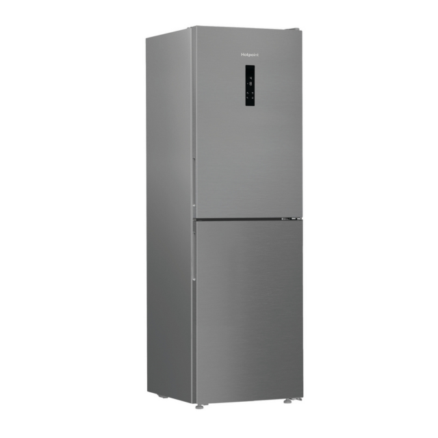 Hotpoint HPKF6353XP4UK Freestanding Dual No Frost 66.1cm 60/40 Fridge Freezer - Pet Inox