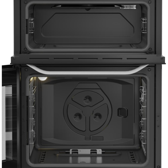 Hotpoint HTG6GDCW Gas Twin Cooker 60Cm - 78L With Glass Lid