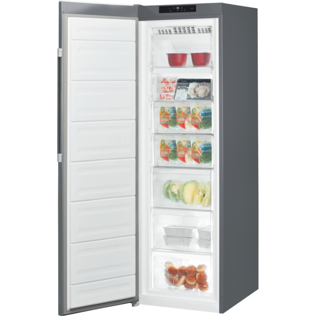 Hotpoint Uh8f2cguk No Frost Tall Freezer - Graphite - Holds 14 Shopping Bags - E Rated