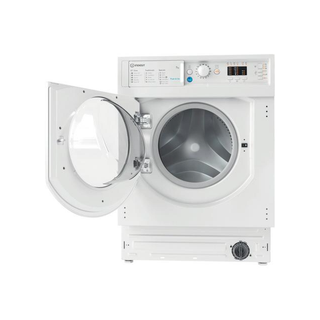 Indesit BIWMIL71252UKN 7Kg 1200 Spin Intergrated Washing Machine - White