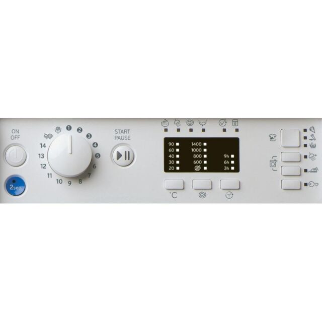 Indesit BIWMIL81485 Front Loading Washing Machine: 8,0Kg