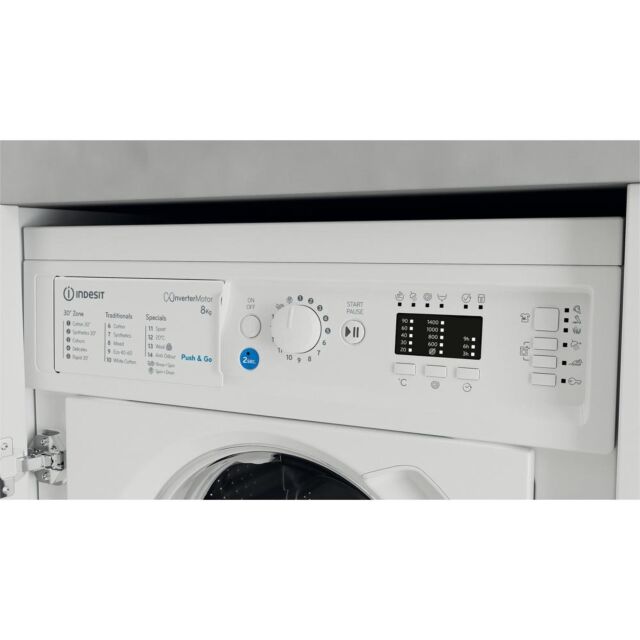 Indesit BIWMIL81485 Front Loading Washing Machine: 8,0Kg
