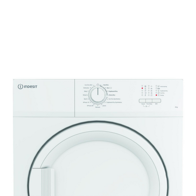 Indesit CYDA81WWGLUK 8Kg Vented Tumble Dryer - White