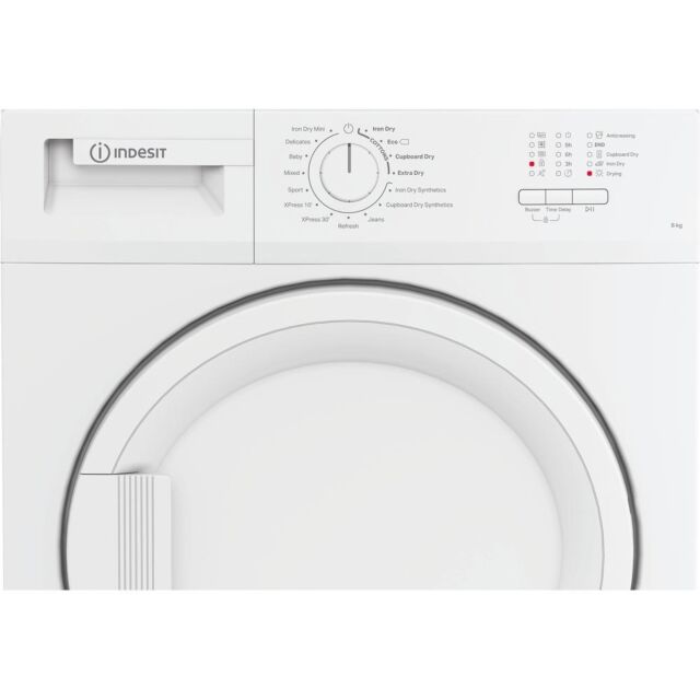 Indesit CYDC82WWGLUK 8Kg Condenser Dryer