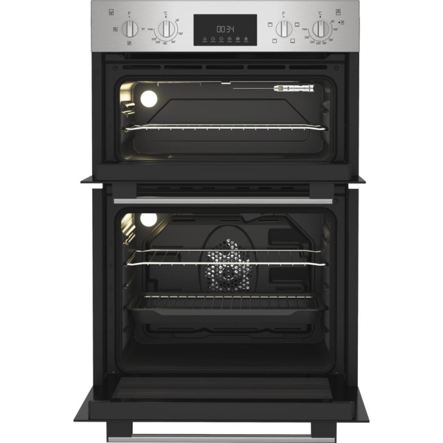 Indesit DII10DIX Built In Electric Fan Double Oven - Stainless Steel