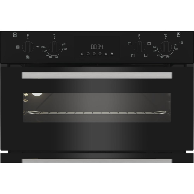 Indesit DUI10DB Built Under Electric Fan Double Oven - Black