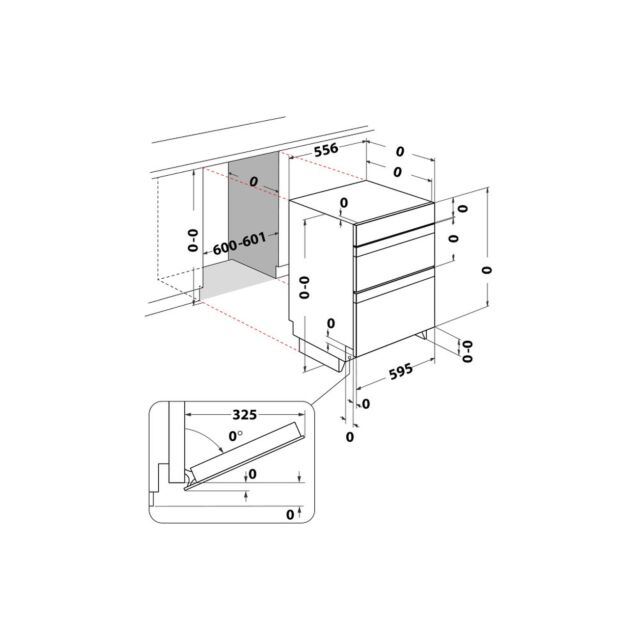 Indesit DUI10DIX Built Under Double Oven