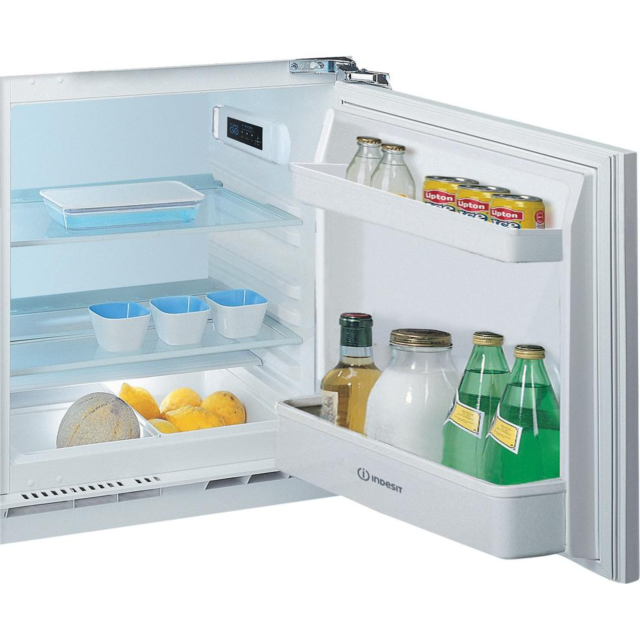 Indesit INBUL011 Low Frost Integrated Undercounter Larder Fridge - 59.6Cm - 144L