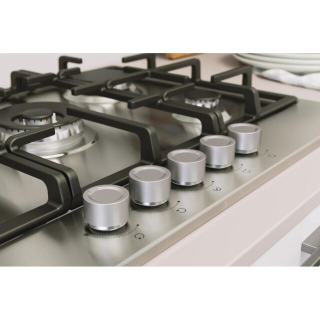 Indesit THP751WIXI1 Gas Hob: 5 Gas Burners