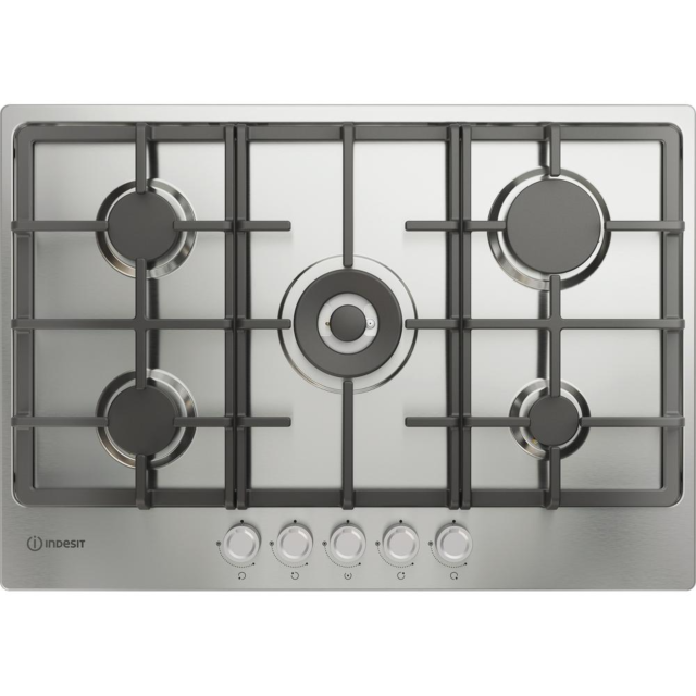 Indesit THP751WIXI1 Gas Hob: 5 Gas Burners