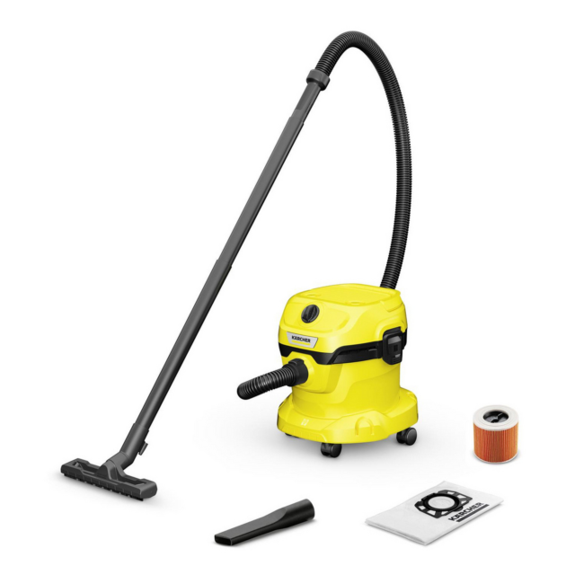 Karcher 16280020 Wd2plus Wet + Dry Vacuum Cleaner - Yellow