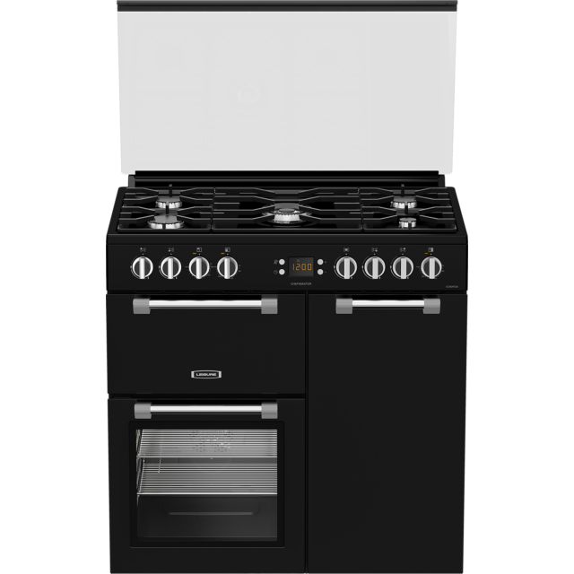 Leisure CC90F531K 90Cm Dual Fuel Range Cooker With Glass Top Lid - Black