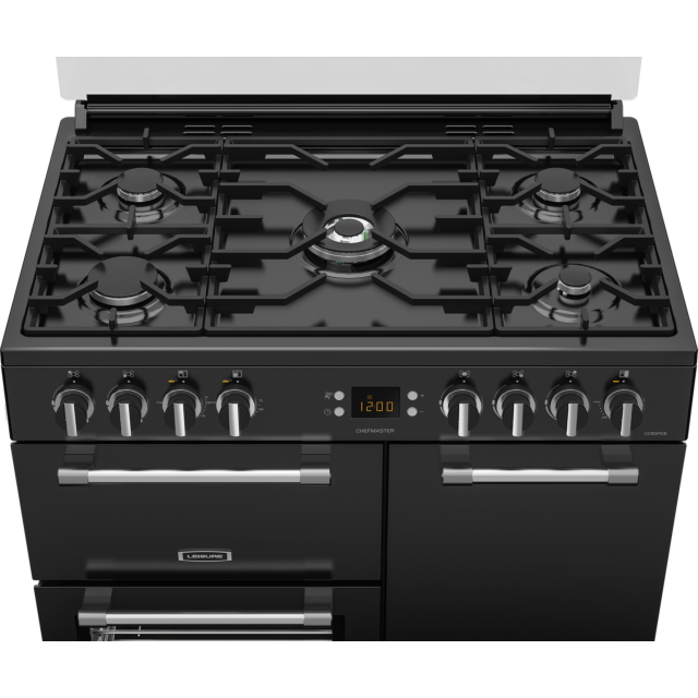 Leisure CC90F531K 90Cm Dual Fuel Range Cooker With Glass Top Lid - Black