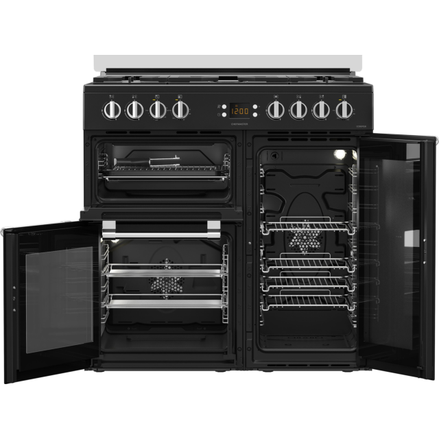 Leisure CC90F531K 90Cm Dual Fuel Range Cooker With Glass Top Lid - Black