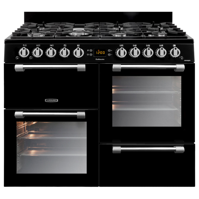 Leisure CK100F232K 100Cm Dual Fuel Range Cooker - Black