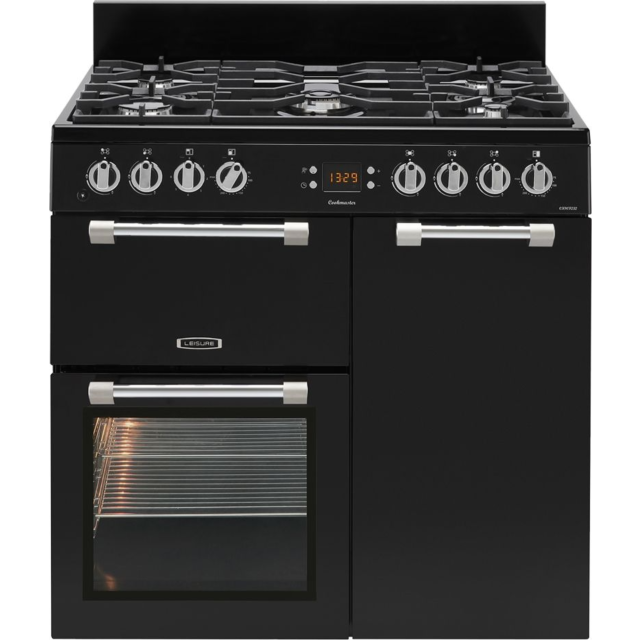 Leisure CK90F232K 90Cm Dual Fuel Range Cooker Black