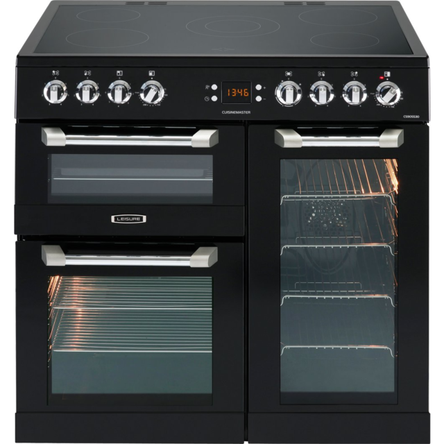 Leisure CS90C530K 90Cm Ceramic Range Cooker - Black