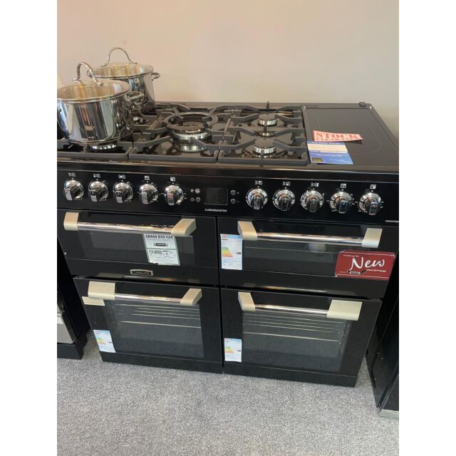 Leisure EX-CS100F520K 100Cm Dual Fuel Range Cooker - Black
