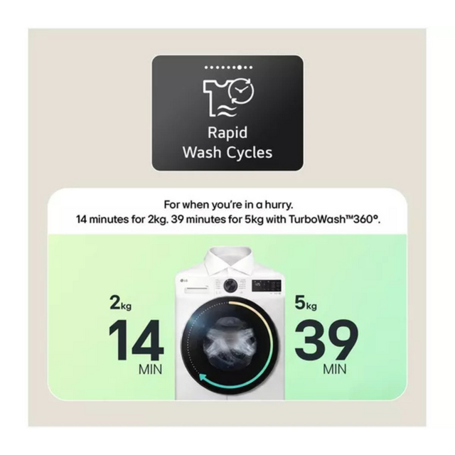 LG F4Y711NCTN1 Series 4 Pro Ai Direct Drive F4y711nctn1 - 11 Kg Washing Machine - Onyx Black
