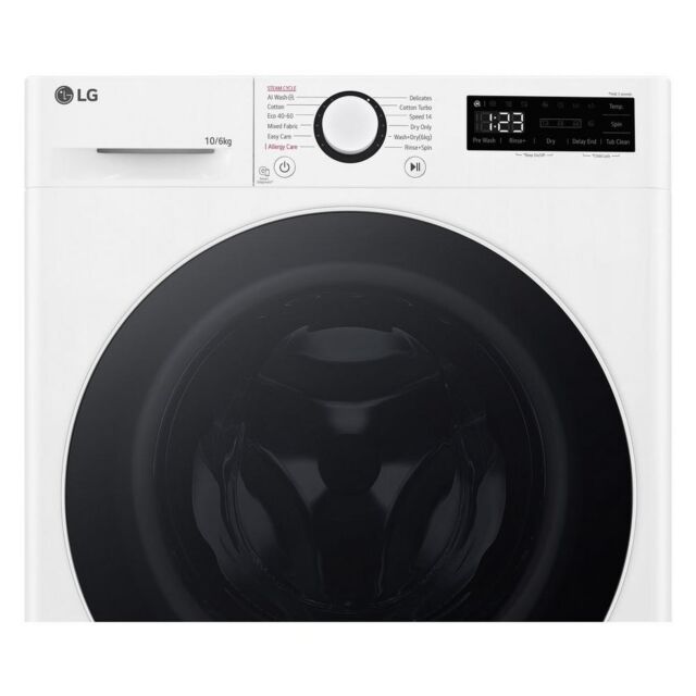 LG FWY606WWLN1 10Kg/6Kg 1400 Spin Washer Dryer - White