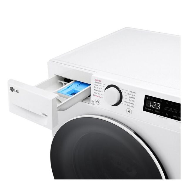 LG FWY606WWLN1 10Kg/6Kg 1400 Spin Washer Dryer - White