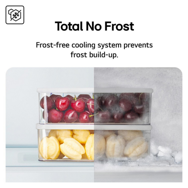 LG GBBS524CEV 59.7cm Frost Free Fridge Freezer - Essence Black Steel