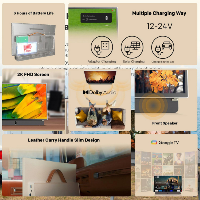 Metz 24MPE7002Z 24inch Full HD Portable Smart Google TV