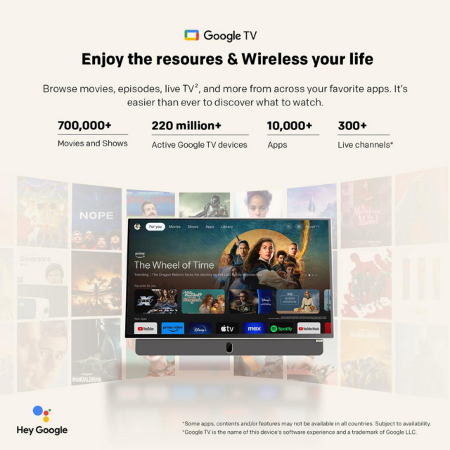 Metz 24MPE7002Z 24inch Full HD Portable Smart Google TV