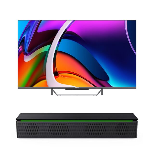 Metz 43MQE7600/S60 43MQE7600S60 43inch Smart QLED TV with FREE Portable Bluetooth Speaker