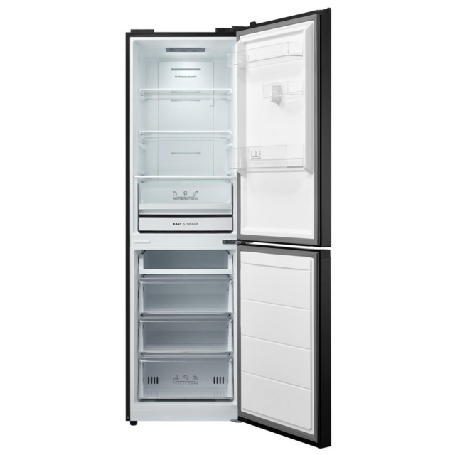 Midea MDRB379FGD30 54.7cm 60/40 Total No Frost Fridge Freezer - Black