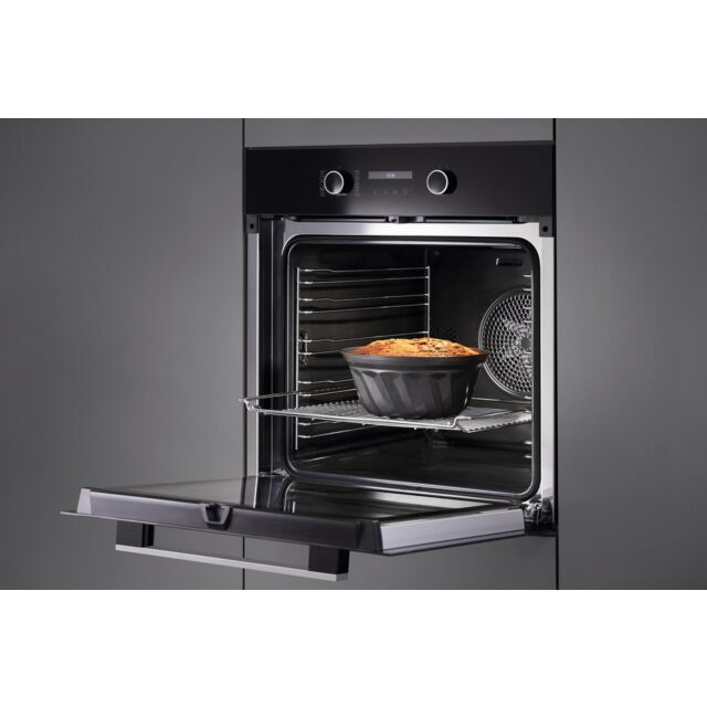 Miele H 2465 BP 59.5cm Built In Electric Single Oven - Black & Stainless Steel