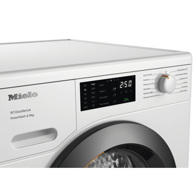 Miele WEB365 WCS 8Kg 1400 Spin Washing Machine - Lotus White