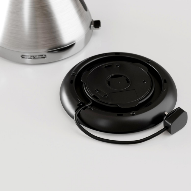 Morphy Richards 100130 1.5 Litres Venture Pyramid Rapid Boil Kettle - Brushed Stainless Steel