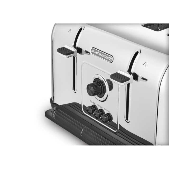 Morphy Richards 240130 Venture 4 Slice Toaster - Brushed Steel