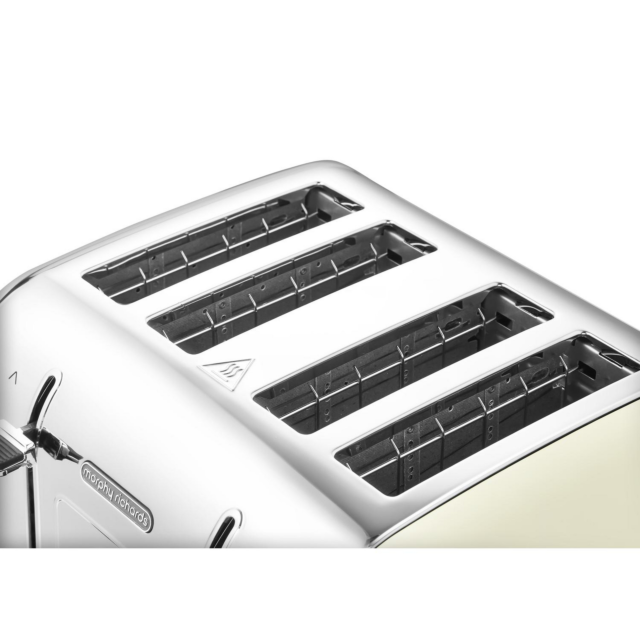 Morphy Richards 240132 Venture 4 Slice Toaster - Cream/Steel