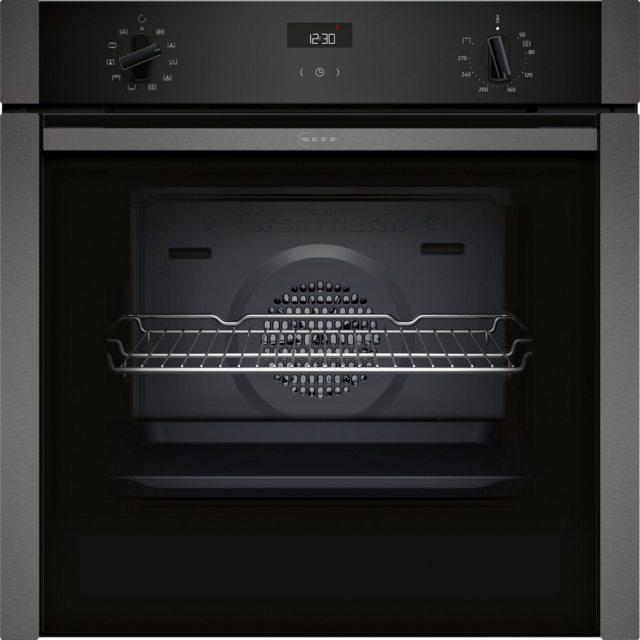 Neff B3ACE4AG3B 59.4Cm Built In Electric Single Oven - Graphite Grey