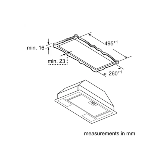 Neff D51NAA1C0B 53Cm Canopy Hood