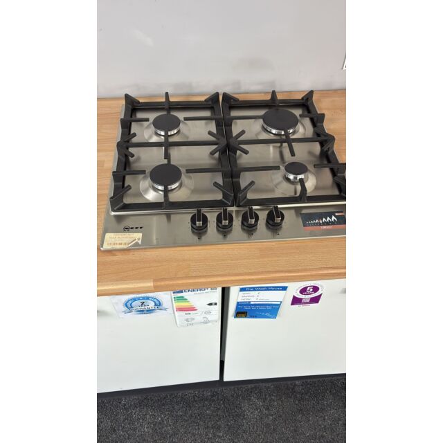 Neff EX-T26DS49N0 Ex-Display Neff T26ds49n0 58Cm Gas Hob - Stainless Steel