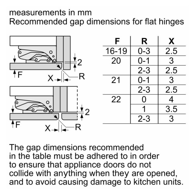 Neff KI1212FE0 In Column 88Cm Fridge Flat Hinge
