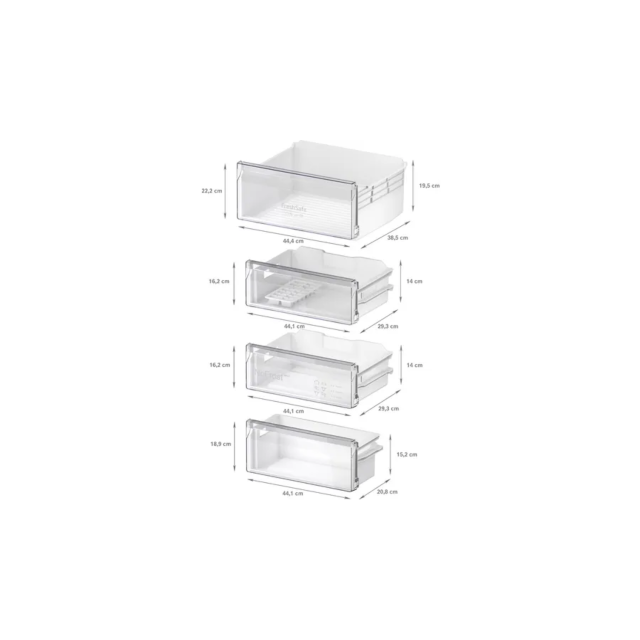 Neff KI7961SE0 Built-In Fridge-Freezer With Freezer At Bottom, 193.5 X 54.1 Cm, Sliding Hinge