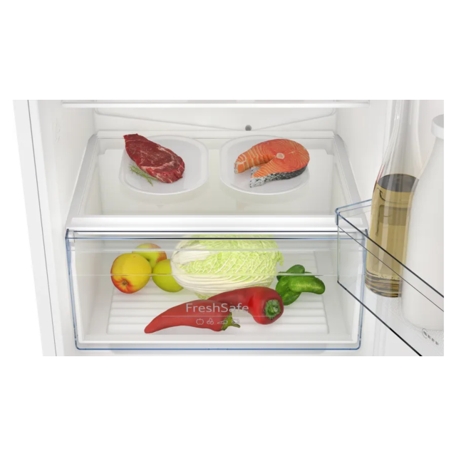 Neff KI7961SE0 Built-In Fridge-Freezer With Freezer At Bottom, 193.5 X 54.1 Cm, Sliding Hinge