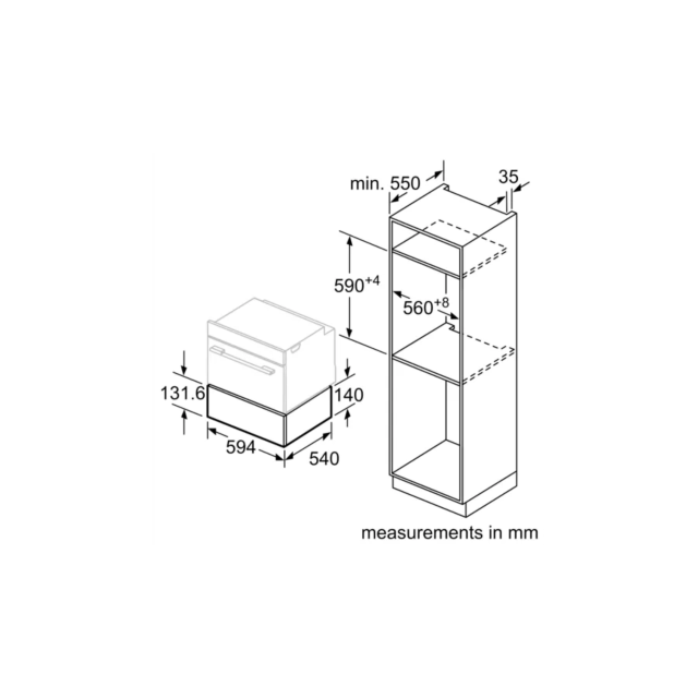 Neff N1AHA01G0B N 50 Built-In Warming Drawer