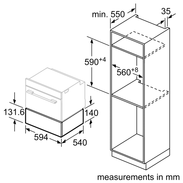 Neff N1AHA01N0B N 50 Warming Drawer