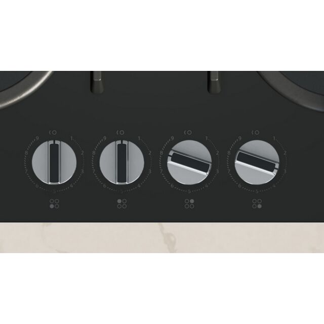 Neff T26PIP4S0 4 Ring Gas On Glass Hob - Black