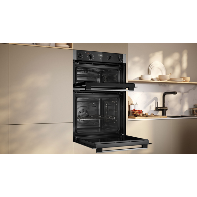 Neff U1ACE2AN3B 59.4Cm Built In Electric Double Oven - Stainless Steel