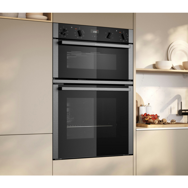 Neff U1ACE2AN3B 59.4Cm Built In Electric Double Oven - Stainless Steel