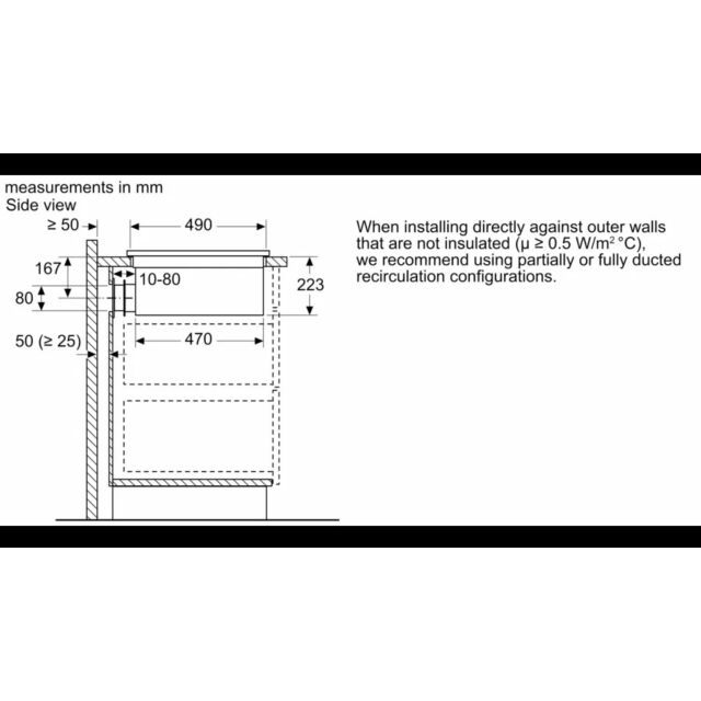 Neff V58NBS1L0 N 50 Induction Hob With Integrated Ventilation System 80Cm