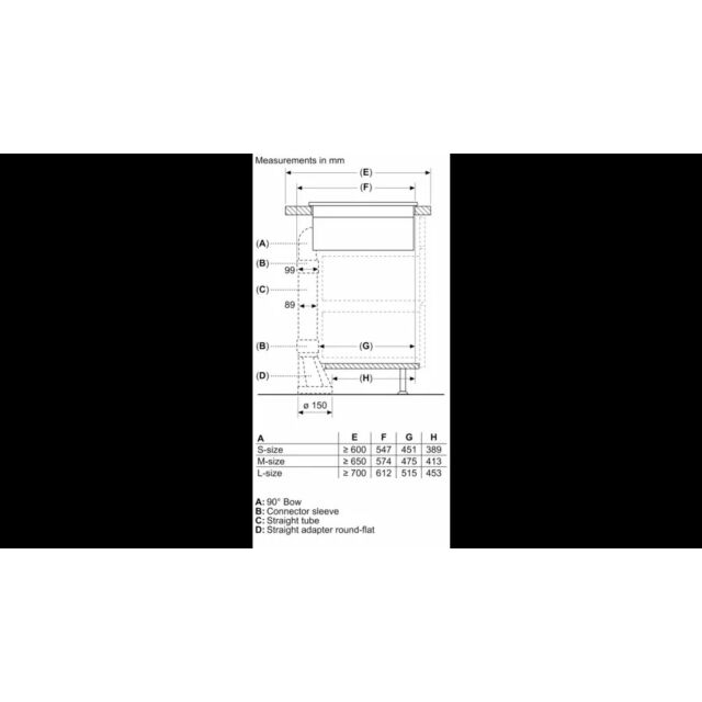 Neff V58NBS1L0 N 50 Induction Hob With Integrated Ventilation System 80Cm