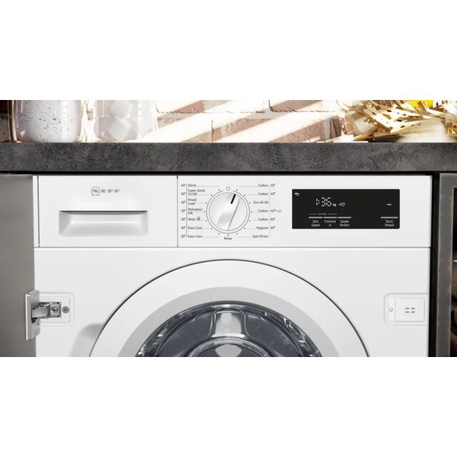 Neff W543BX2GB Built-In Washing Machine, 8 Kg, 1400 Rpm