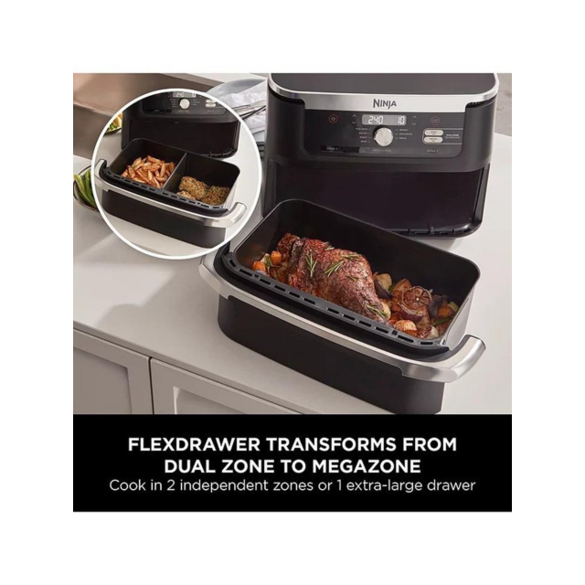 Ninja AF500UK Foodi Flexdrawer Air Fryer - Black